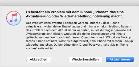 iPhone Code mit iTunes entsperren