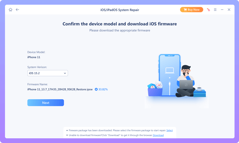 Fix iOS System Issues step 2