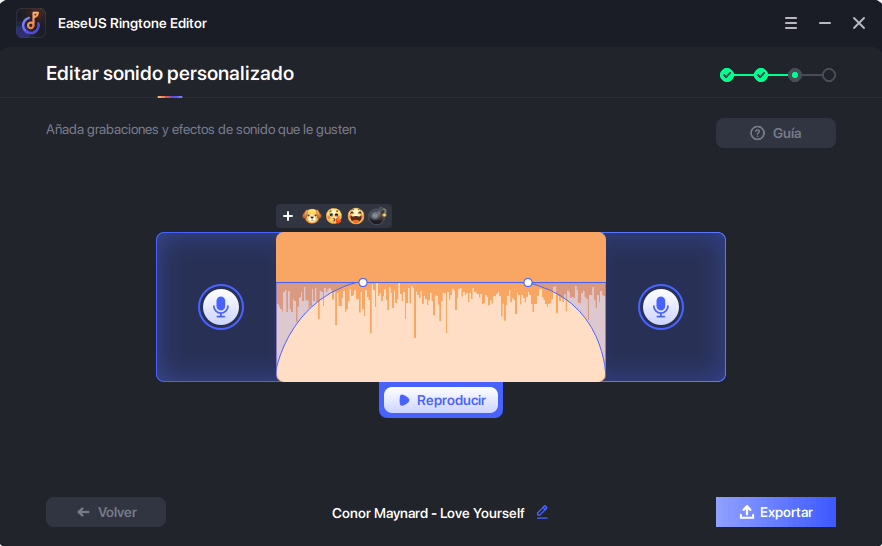 usar EaseUS Ringtone Editor - paso 3