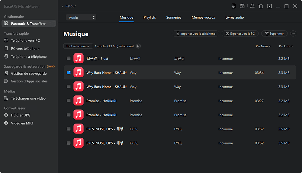 comment transférer l'audio de l'ordinateur à l'iPhone sans iTunes - étape 2