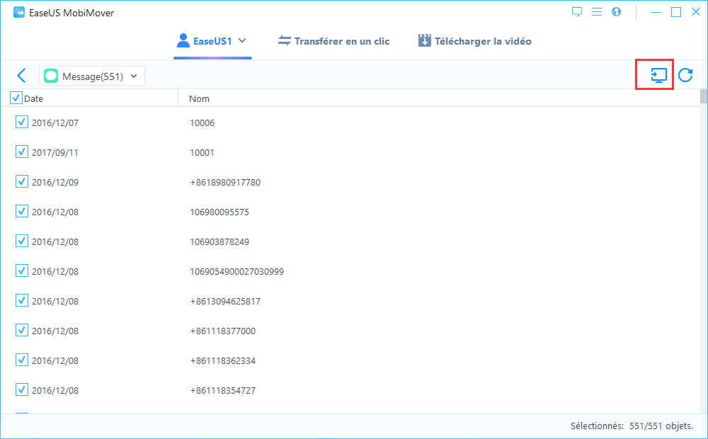 Comment sauvegarder les messages texte de l'iPhone sur l'ordinateur - Étape 2