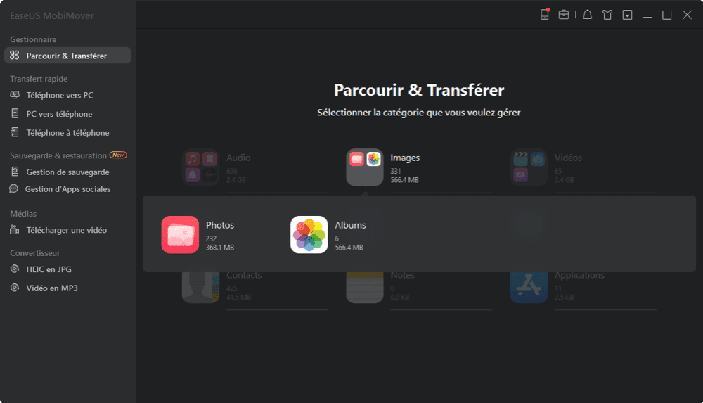 Comment transférer des photos d'un iPhone à l'autre - Étape 1 