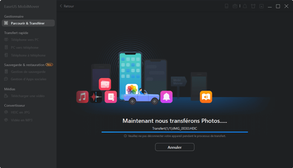 Comment transférer des albums photos de l'iPad vers le PC 