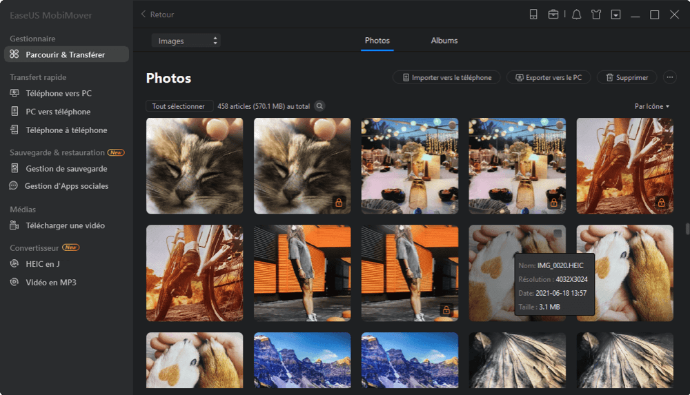 Comment transférer des albums photos de l'iPad vers le PC - Étape 2