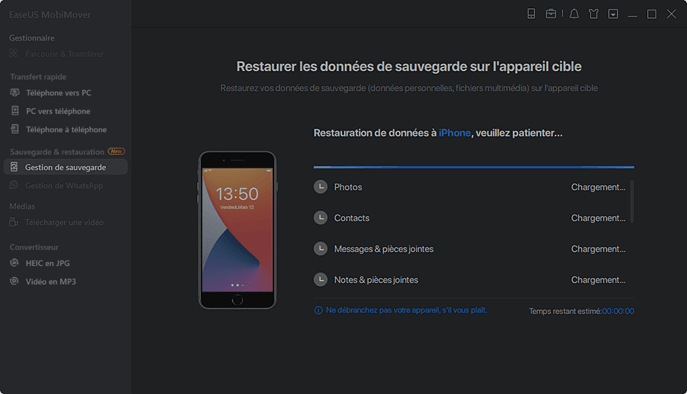 restaurer l'iPhone - étape 3