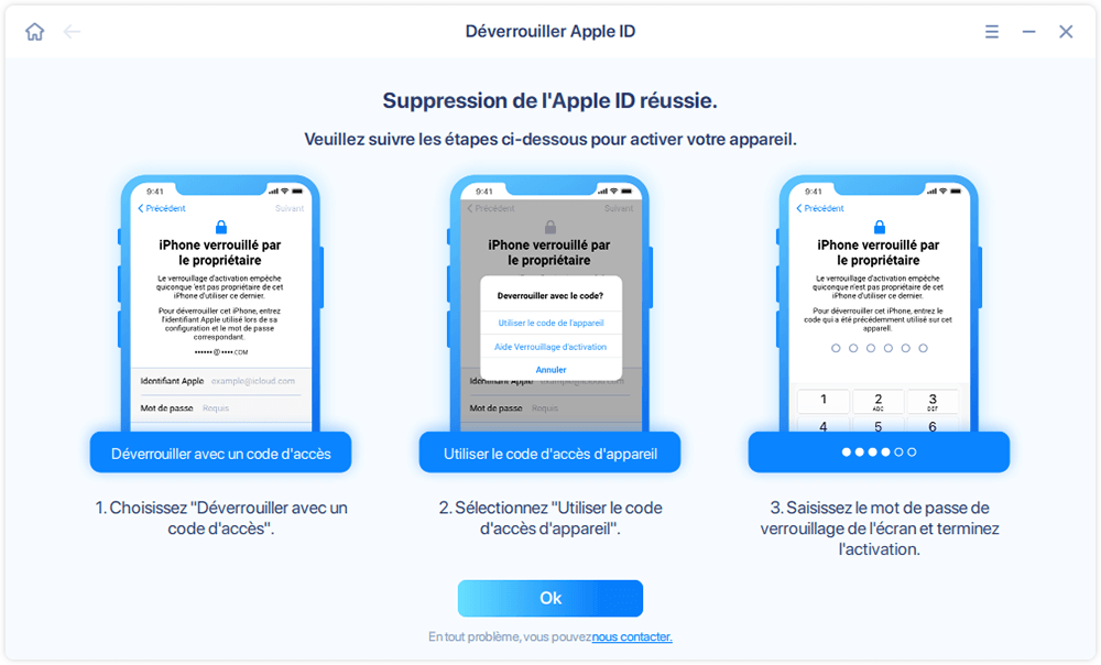 Supprimer l'Apple ID - Étape 4