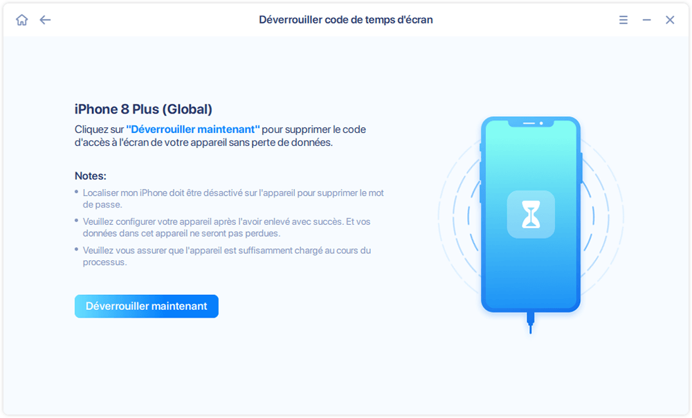 Désactiver Temps d'écran - Étape 2