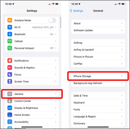 libérer de l'espace de stockage sur l'iPhone
