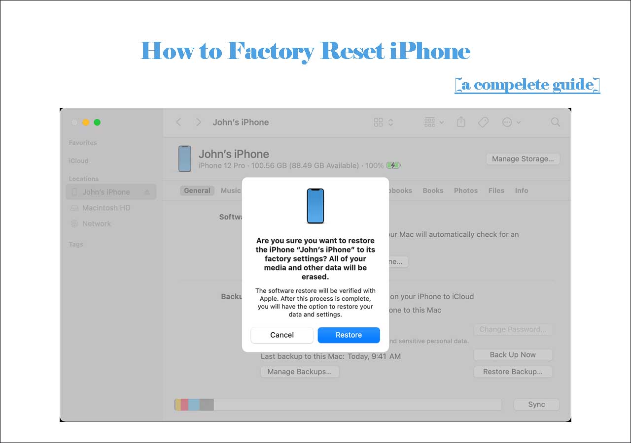 How To Factory Reset IPhone In 6 Solutions Every Way   How To Factory Reset Iphone 