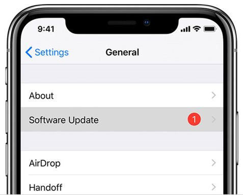 go to software update to download iOS 18