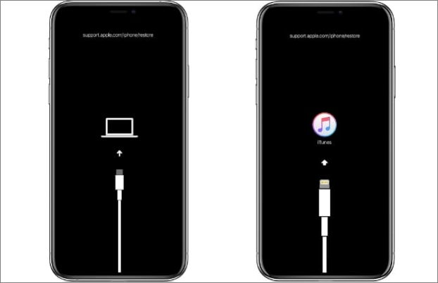 connect to iTunes under DFU mode