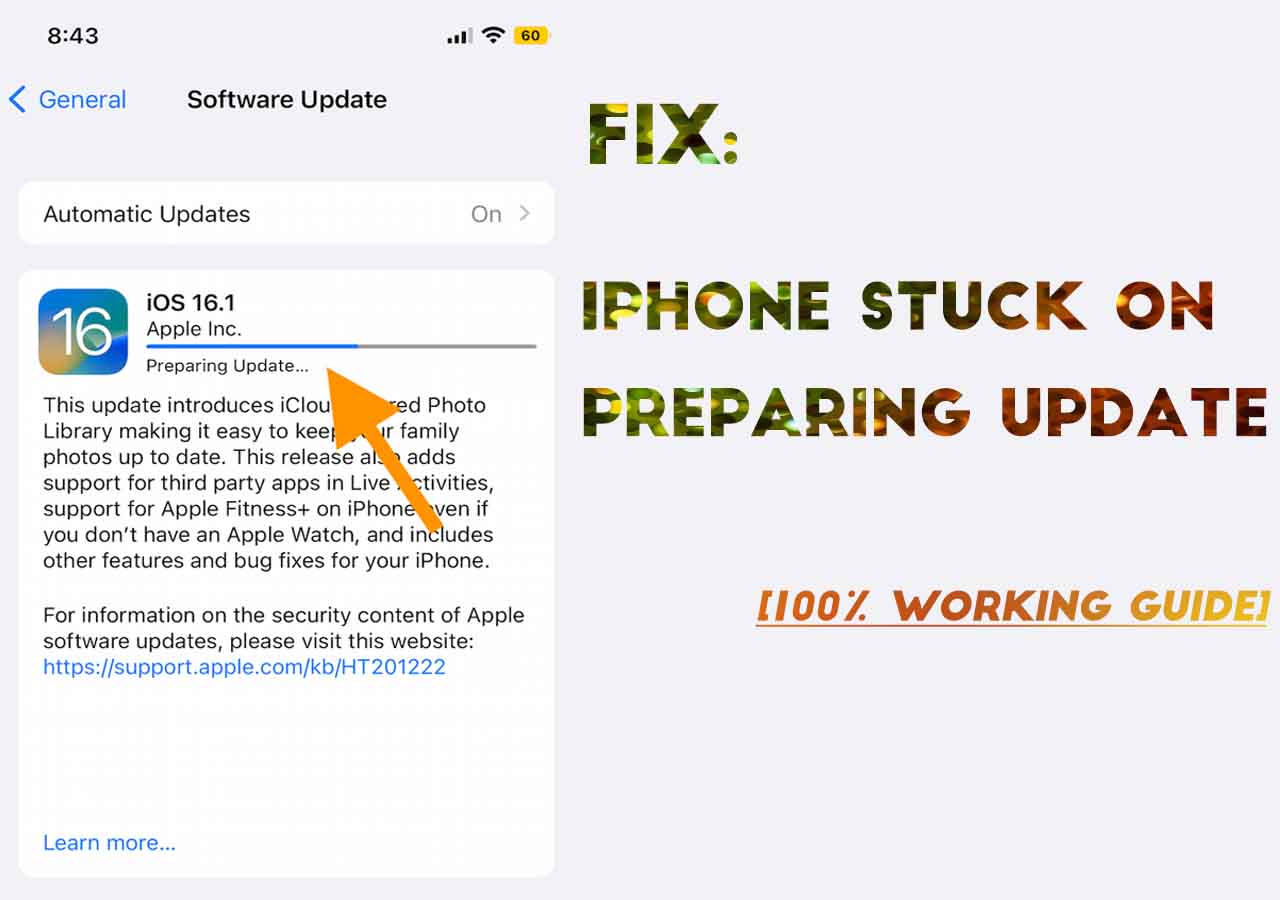 Is iPhone Stuck on Verifying Update? [6 Fixes!]👇