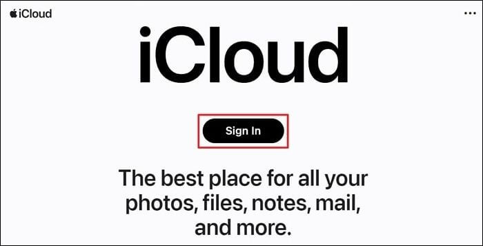 press the sign in button