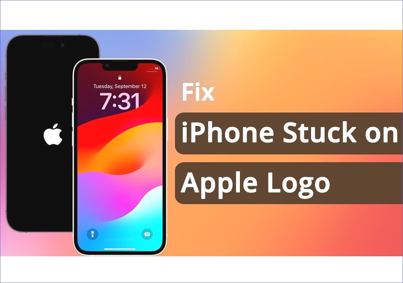 ios 17 stuck on apple logo