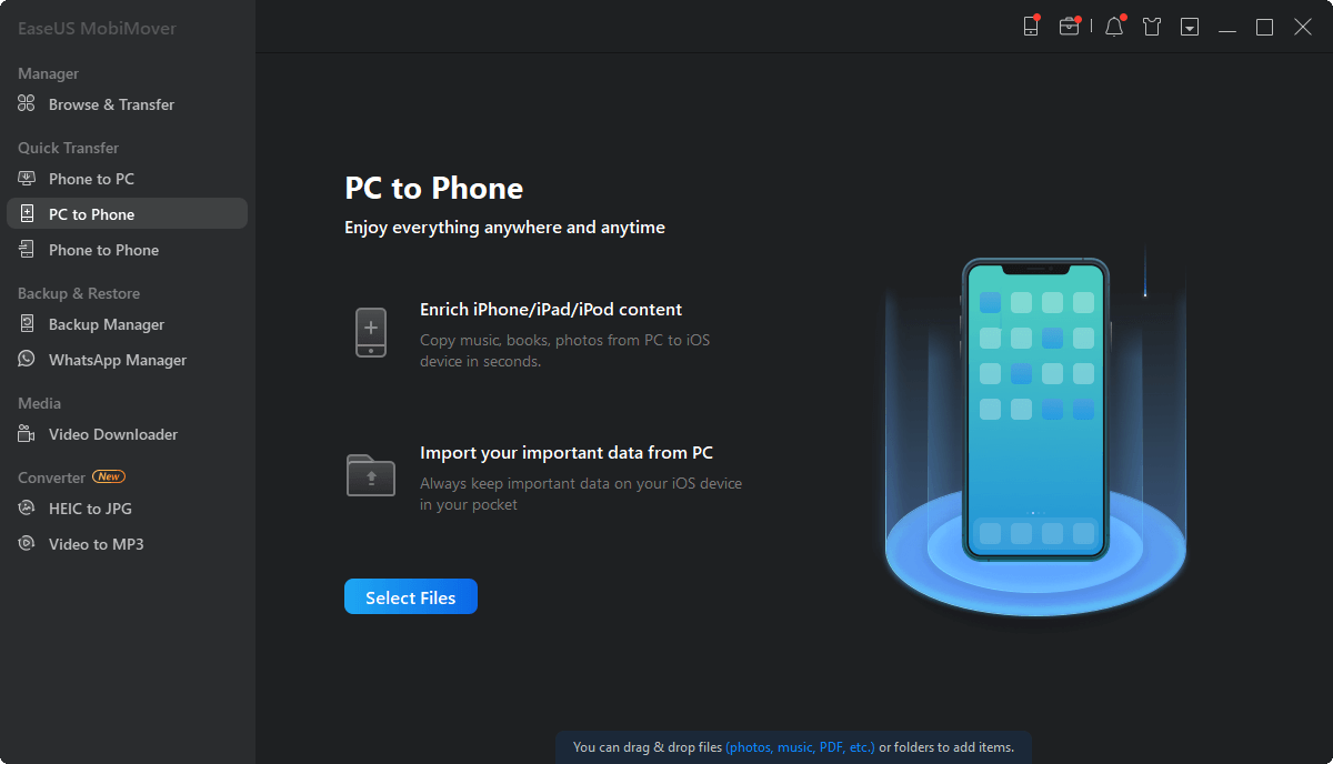 airdrop for pc to iphone