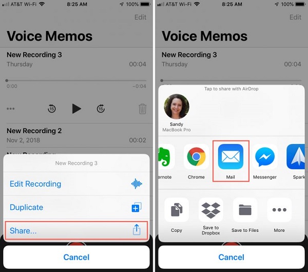 Share Voice Memos from iPhone to Computer