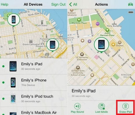 Setzen Sie das iPhone über „Mein iPhone suchen“ auf die Werkseinstellungen zurück