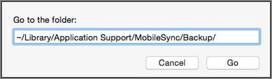 Go To Folder-Fenster