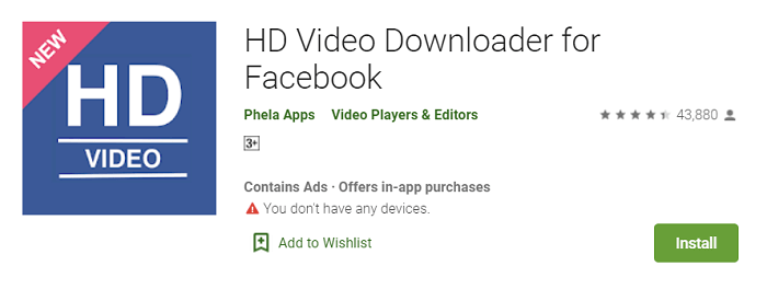 HD Video Download for Facebook