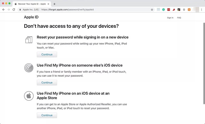 Réinitialiser le mot de passe Apple sur l'iPad