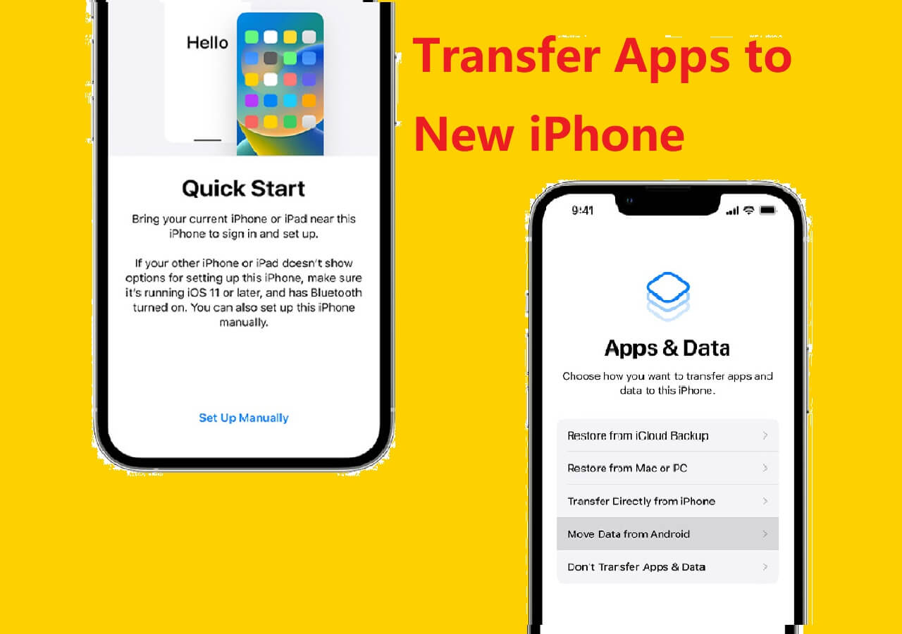 how to transfer apps to new iphone 15 pro max