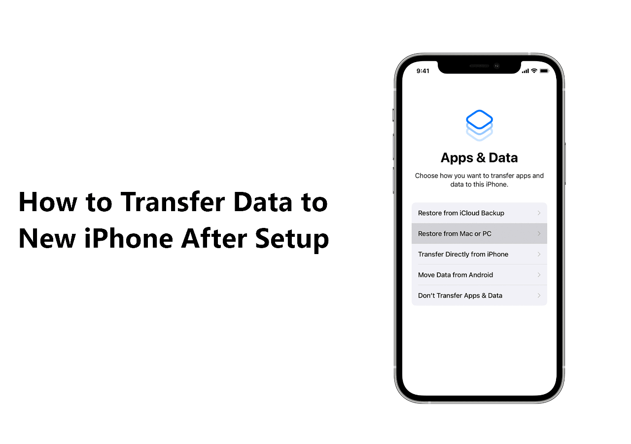 How To Transfer Data To New Iphone After Setup Easeus