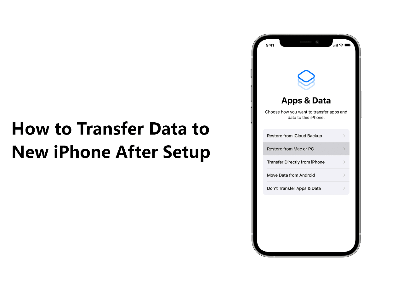 How to Transfer Data to New iPhone After Setup EaseUS