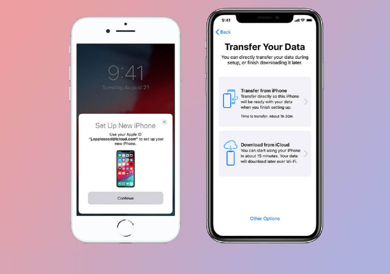 How to transfer everything from one iPhone to another without iTunes?