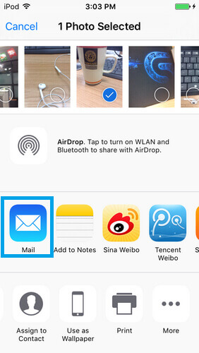 transferir-ipod-fotos-pelo-mail