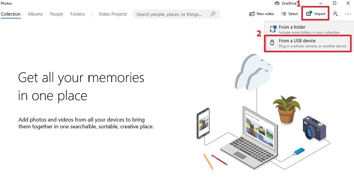 Transfer photos from iPhone to PC via Photos App