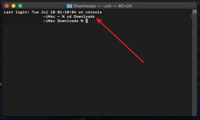 accéder aux téléchargements mac