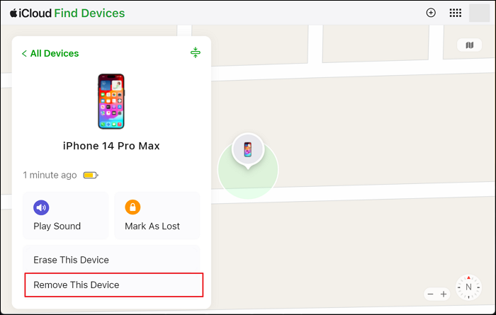 scegli l'opzione rimuovi questo dispositivo