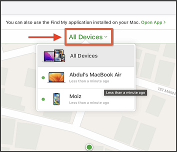 sélectionner un appareil