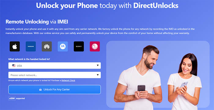 Desbloqueios diretos