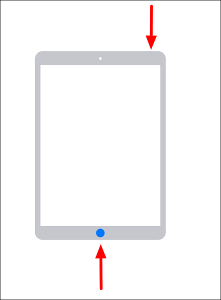 activer le mode de récupération sur l'iPad avec le bouton d'accueil