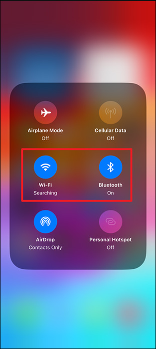 enable wifi and bluetooth iphone