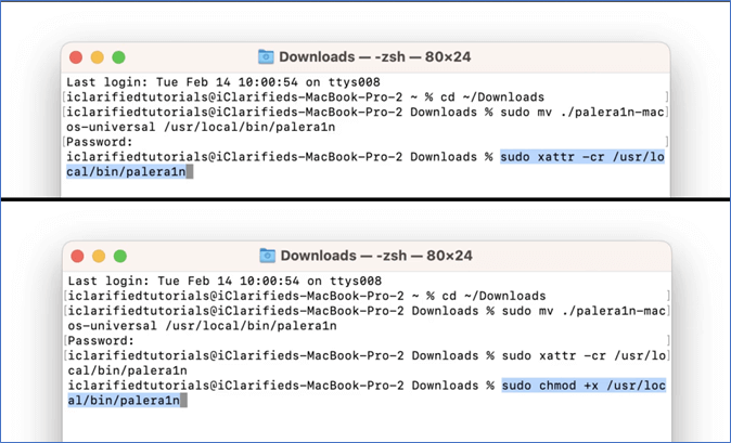 Agora digite esses dois comandos