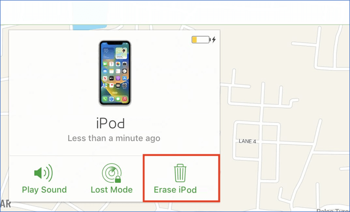 apagar iPod com iCloud