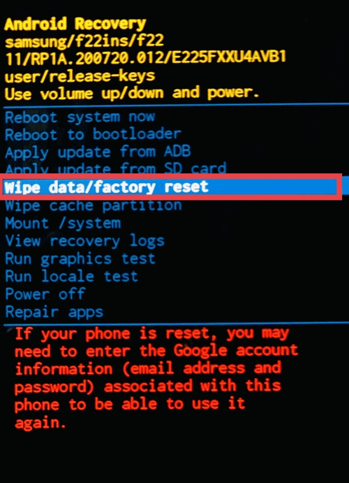 Security, Forgot unlock code