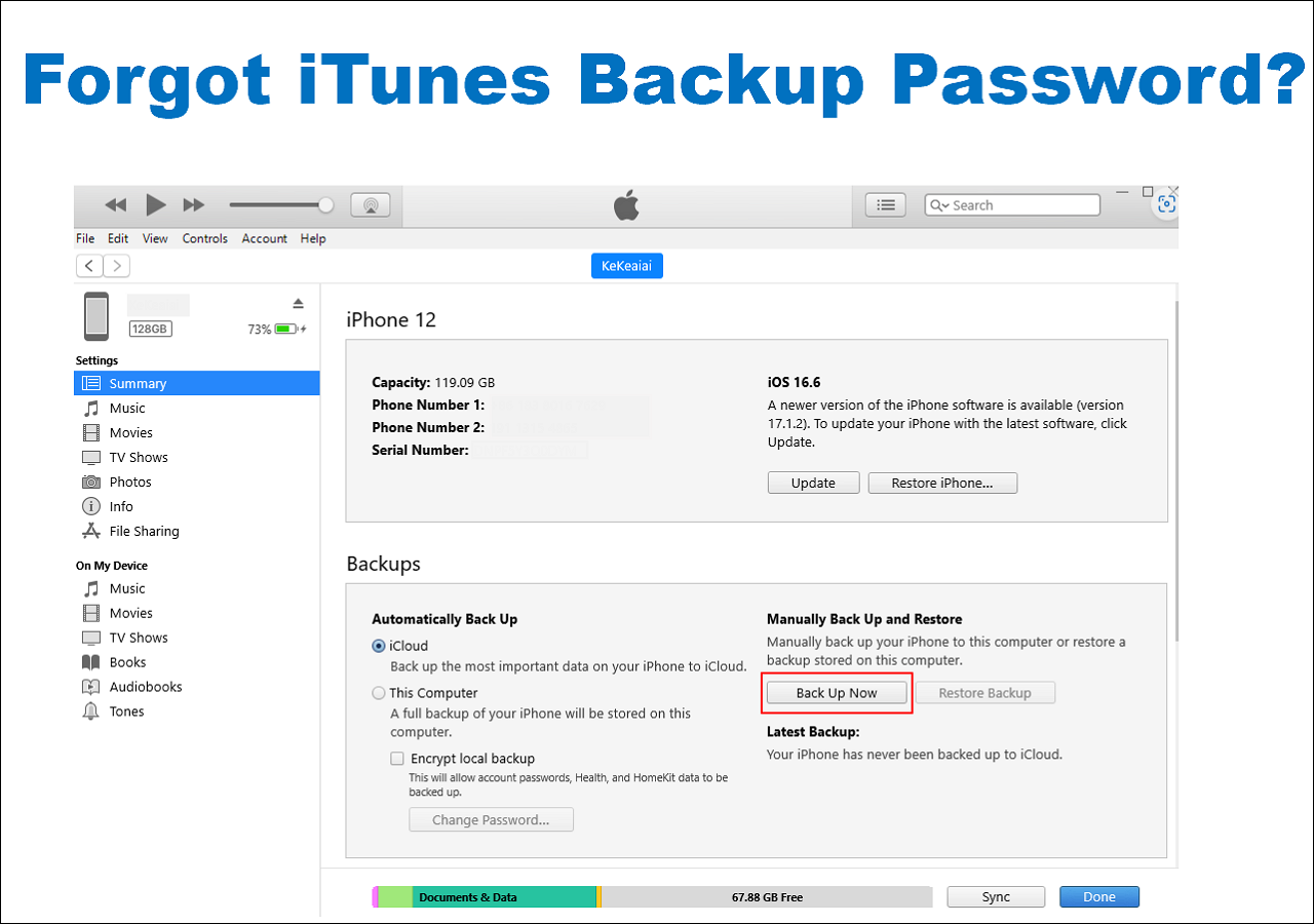 Forgot Itunes Backup Password How To Reset It 0474