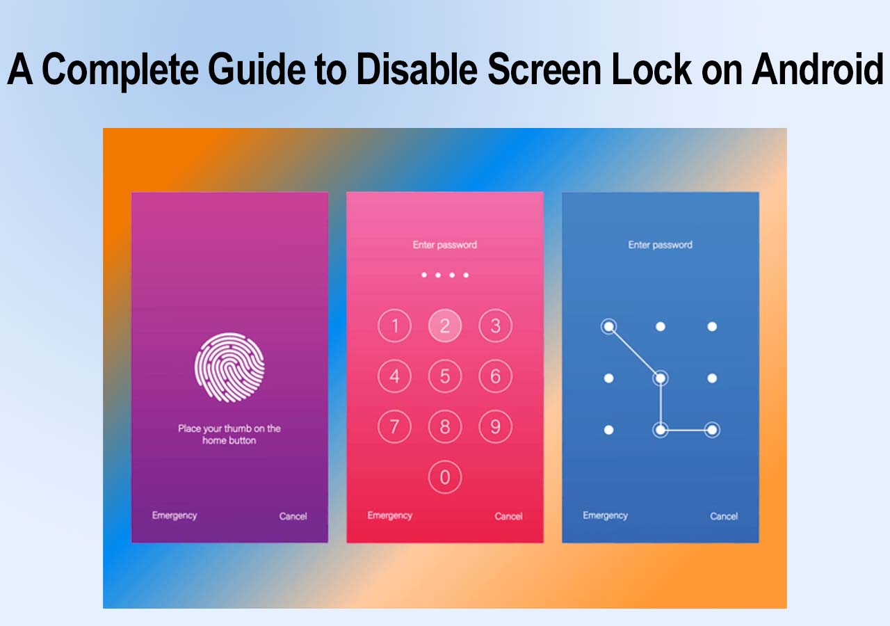 disable screen lock android