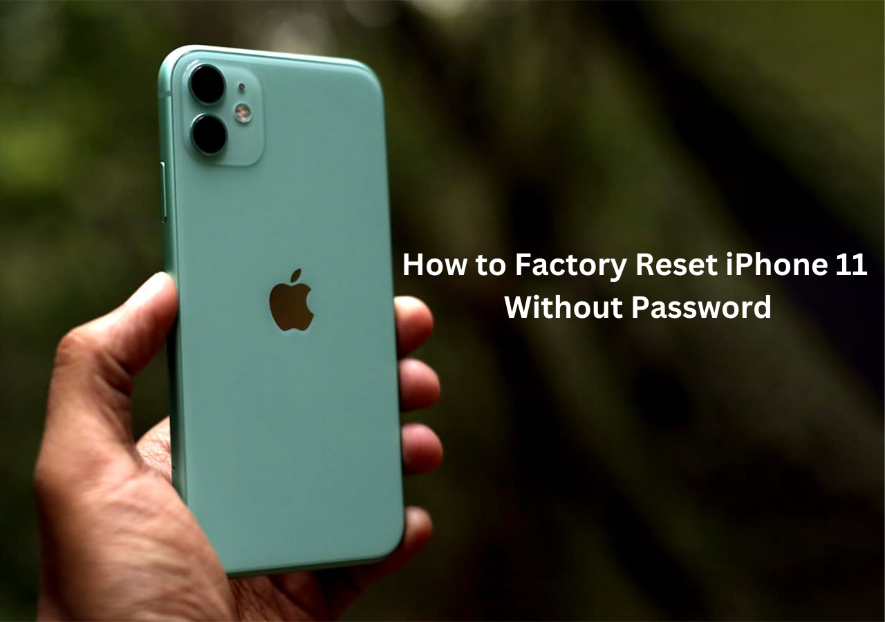 how to factory reset iphone 11 without password