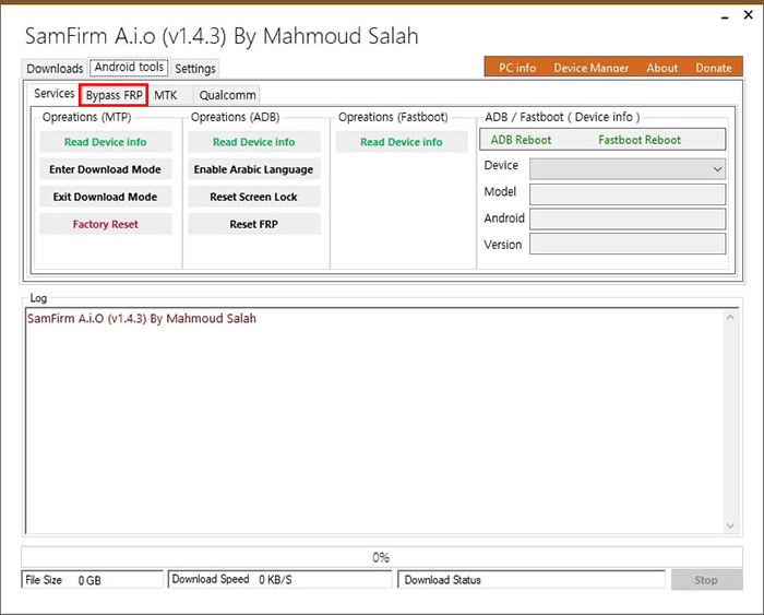 samfirm v1.4.3 screenshot