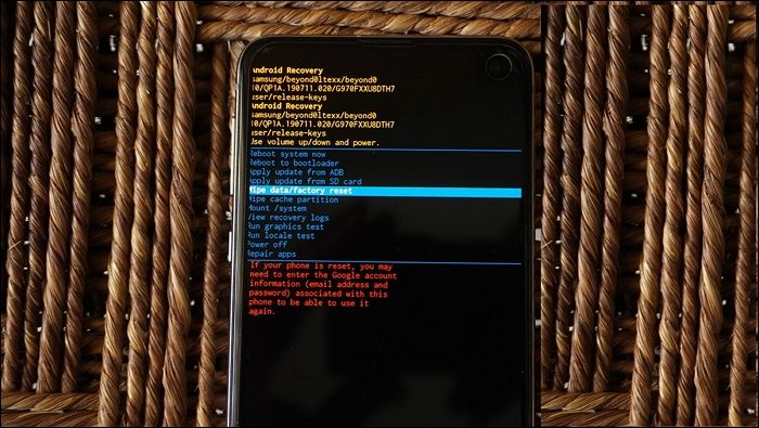 samsung factory reset