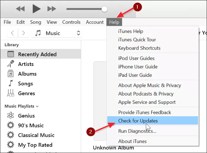 Controlla gli aggiornamenti