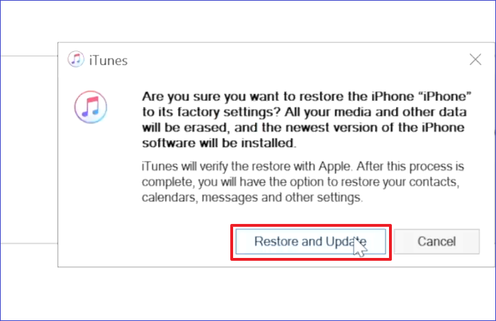restaurar e atualizar