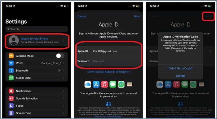 confirma la verificación apple id en tu nuevo dispositivo