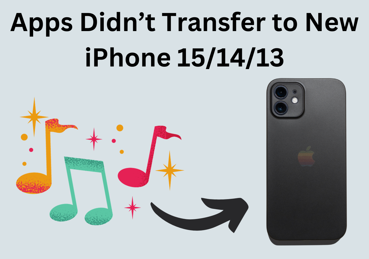 apps didn t transfer to new iphone 15