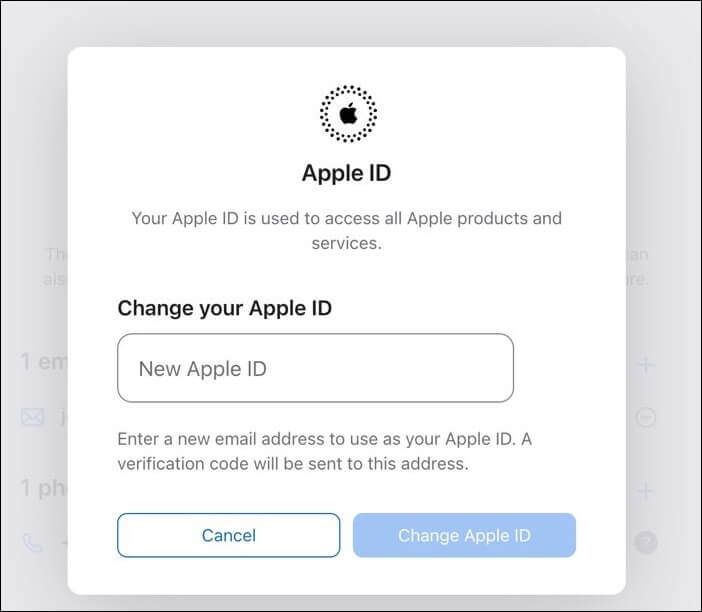 change Apple ID without losing data