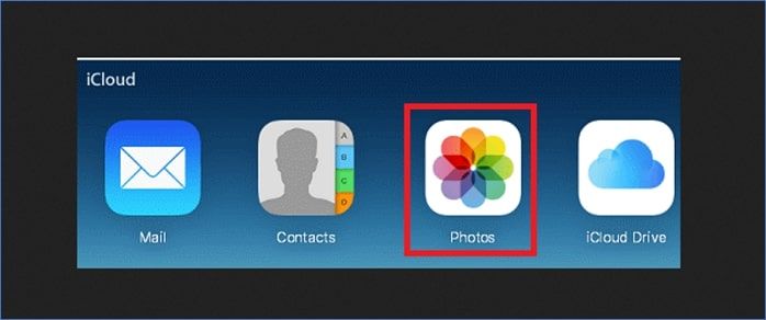 elegir la opción de datos fotos o contactos